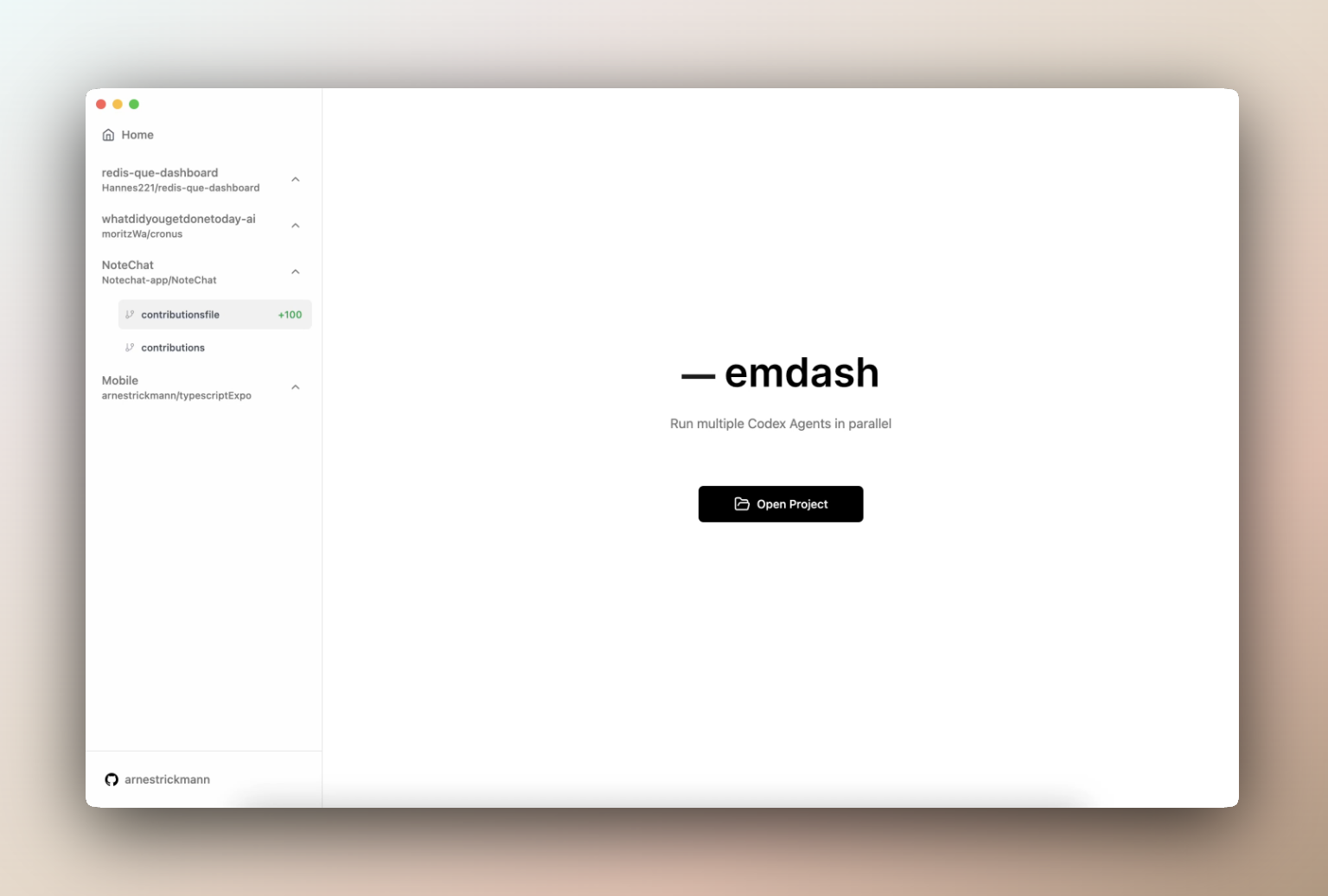 Emdash Screenshot